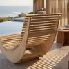 Wellenholzliege WOLGA DELUXE – Natur Lärchenholz (152 x 60 Produktbild-Vorschau 4