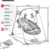 tectake® Babyschaukel Dogs klappbar, TrueSpeed-Technologie Produktbild-Vorschau 7