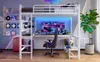 Hoogslaper met bureau en opbergruimte, 90x200 cm, wit - Productafbeelding-voorbeeld 20