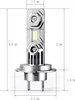 2 Stück LED-Scheinwerferlampe, hohe Helligkeit, 10.000 Produktbild-Vorschau 6