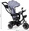 Homelux Dreirad Dreirad Drehsitz mit drehbarem Sitz Markise Produktbild-Vorschau 8