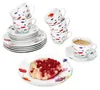 18pcs Service à café Marie Porcelaine 6 personnes Tasses Voir les images du produit 2