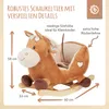 Bieco Plüsch Schaukeltier Pferd Calimero 60cm | Kinder Produktbild-Vorschau 5