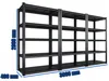 Schwerlastregal 3er Set 200x100x40 cm - Metallregal - Produktbild-Vorschau 5