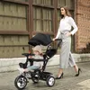 Dreirad 4in1 Kinderdreirad mit Sonnendach Kinderwagen Produktbild-Vorschau 4