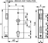 AMF Schlosskasten 140U-30ZW Breite 30mm Höhe 172mm Tiefe Produktbild-Vorschau 7