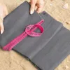 Ręcznik szybkoschnący z mikrofibry 180x100cm szaro-różowy Podgląd zdjęcia produktu 16