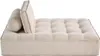 Lisa Design Marisol - module d'assise méridienne - velours Voir les images du produit 5