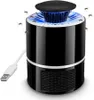A black mosquito trap with a blue light, connected to a white USB cable. Náhľad obrázku produktu