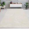 Moderner Teppich in Creme mit 3D Muster Größe - 160 x 230 Produktbild-Vorschau 1