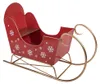 Clayre & Eef kerstdecoratie: slee, 107x41x75 cm, rood, Productafbeelding-voorbeeld 3