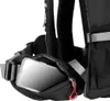 A close-up view of a black backpack pocket with a smartphone inside. Anteprima dell’immagine prodotto