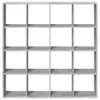 vidaXL Bücherregal Betongrau 137,5x29x137,5 cm Produktbild-Vorschau 4