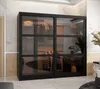 Kleiderschrank KATIE 3 - 200 cm, schwarz / schwarz Produktbild-Vorschau 1