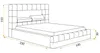Polsterbett HILTON 120 x 200 cm mit LED Beleuchtung, Produktbild-Vorschau 6
