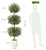 Set van 2 kunstplanten: Olijfboom, levensechte plant in Productafbeelding-voorbeeld 7