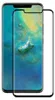 A screen protector for a Huawei Mate 20 Pro is shown, with the phone's screen displaying a colorful abstract image. Produktbild-Vorschau