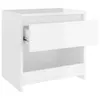 vidaXL Nachttisch Hochglanz-Weiß 40x30x39 cm Holzwerkstoff Produktbild-Vorschau 9