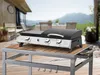 Plancha a gas con coperchio "Rasio" - 7,5 kW - 3 bruciatori Anteprima dell’immagine prodotto 2