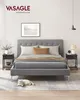 A bedroom scene with a bed, nightstands, and a cat. Produktbild-Vorschau