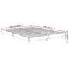 Bettgestell Hochglanz-Weiß 140x190 cm Holzwerkstoff Produktbild-Vorschau 9