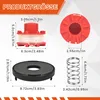 Rasentrimmer Fadenspulen Set, 4 Spulen + Deckel + Feder, 8m Produktbild-Vorschau 2
