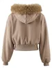 KRZY damen kapuzenpullover - braun, S Produktbild-Vorschau 2