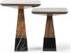 2x Beisteltisch Holz Kaffeetisch Wohnzimmer Luxus Design Produktbild-Vorschau 2