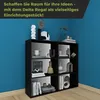 Coemo Aktenregal Delta-3 Regal 3 Fächer Schwarz Produktbild-Vorschau 7