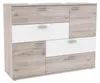 Kommode Sideboard SKIVE Optik Sandeiche / Weiß von Forte Produktbild-Vorschau