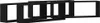 vidaXL Wandregale mit Regal 4 pcs Schwarz Eichen-Optik 80 x Produktbild-Vorschau 2