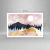 Poster - Poster ohne Rahmen - Grafik Modern Landschaft - Produktbild-Vorschau 4