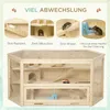 PawHut Kleintierkäfig Nagerkäfig Hamsterkäfig mit Rampe Produktbild-Vorschau 6