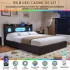 Łóżko platformowe INONEFT, 140x200 cm, z oświetleniem LED i Podgląd zdjęcia produktu 4