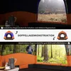 Quick-Up-Zelt Doppelwandzelt Outdoor Familienzelt Pop-Up Produktbild-Vorschau 4