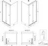 Mexen Mist-F T Duschkabine klappbar rechts 80 x 75 cm, Produktbild-Vorschau 6