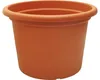 A terracotta-colored plastic planter pot is shown against a white background. Podgląd zdjęcia produktu