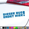 PantherPixel Bus Aufkleber Endet Hier Camping Reisen Produktbild-Vorschau 1