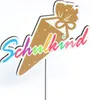 Oblique Unique Schulkind Torten Topper aus Holz für Produktbild-Vorschau 4