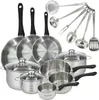 Batterie de cuisine avec 3 poêles 20/24/28 cm et 3 Voir les images du produit 1