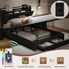 Postel s úložným prostorem, 160 x 200 cm, 7barevné LED Náhled obrázku produktu 5