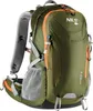 A green hiking backpack with orange accents is shown against a white background. Náhled obrázku produktu