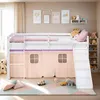 Homestyle4u Hochbett 90x200 Kinder Rutsche Set mit Matratze Produktbild-Vorschau 19