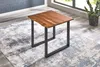Esszimmertisch 80x80 cm Esra, echte Baumkante, massiver & Produktbild-Vorschau 5