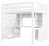 Lit mezzanine 140 x 200 cm avec escalier, blanc | Lit Voir les images du produit 10