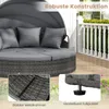 COSTWAY lettino da giardino a isola in polyrattan con Anteprima dell’immagine prodotto 8