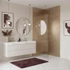Duschwand Rea Flexi 110 Walk-In Gebürstetes Gold Produktbild-Vorschau 4