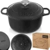 Garnek z pokrywką żeliwny emaliowany LITINA 22 cm, 3,3 l Podgląd zdjęcia produktu 9