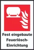 Fest eingebaute Feuerlösch-Einrichtung Schild A6 Rückseite Produktbild-Vorschau 1