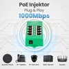 Extralink Gigabit PoE Injector 4 Port RJ45 Plug & Play Produktbild-Vorschau 2